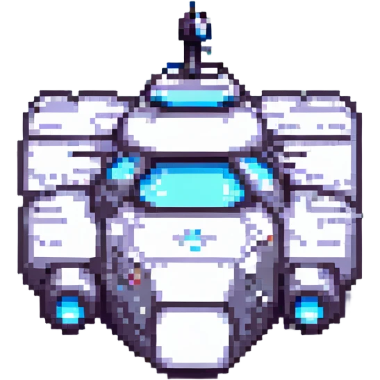 space cruiser pixel art emoji