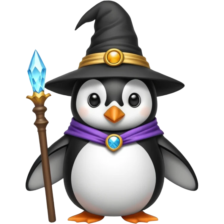 Penguin Wizard emoji