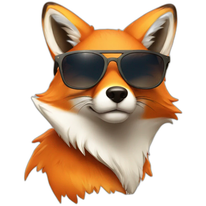 fox in sun glasses emoji