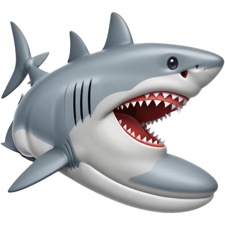 Shark with shoes  emoji