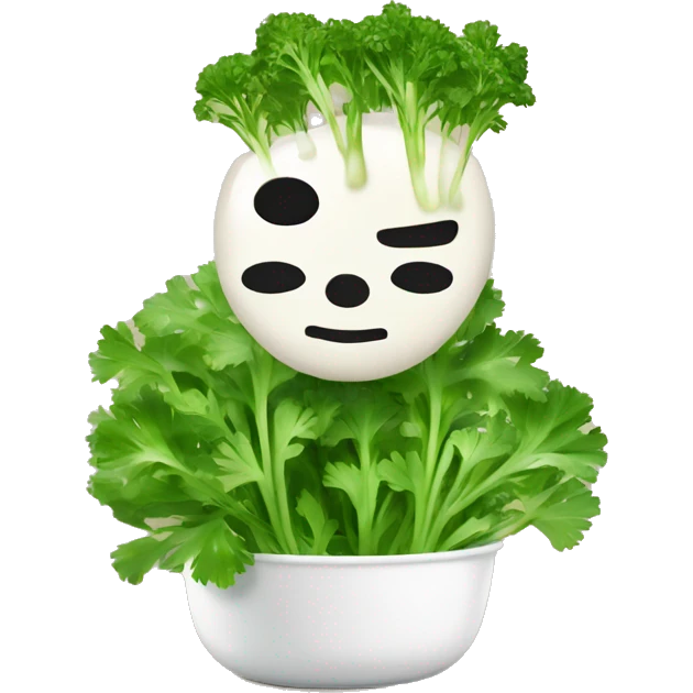 Cilantro on Pho emoji