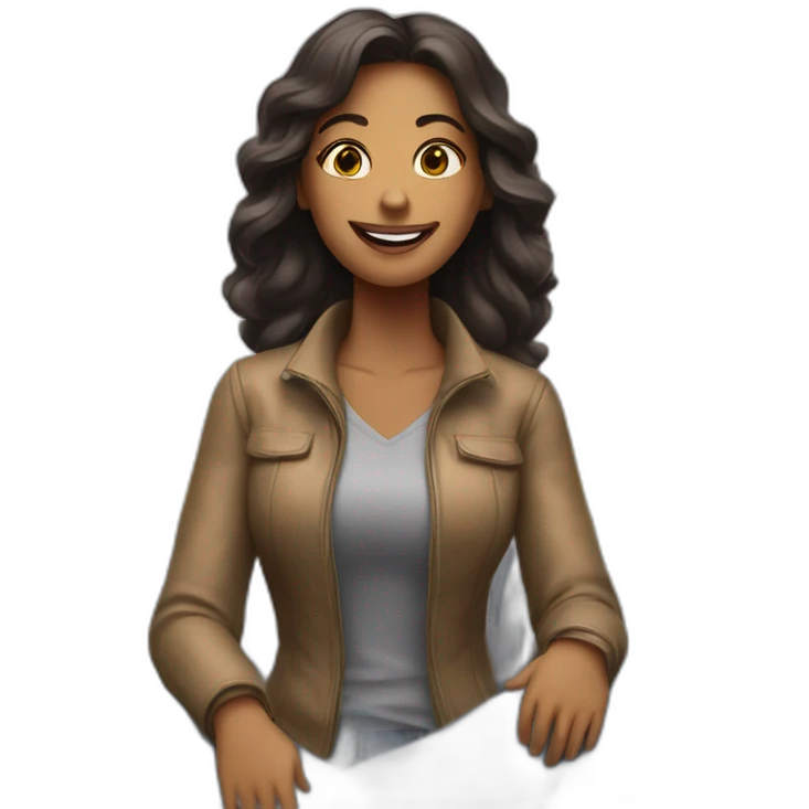 woman sat on top of a plane emoji