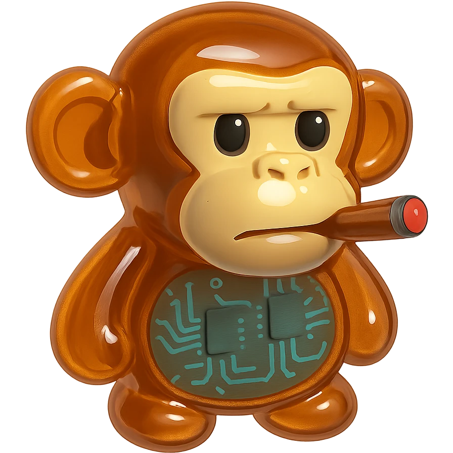 monkey with cigar emoji