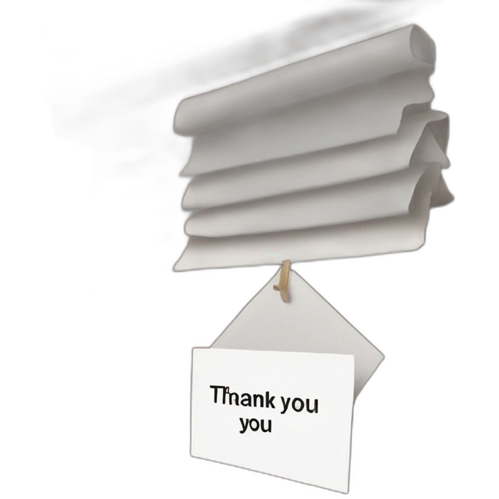 Thank you sign emoji