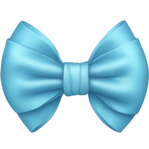 Baby blue bow emoji