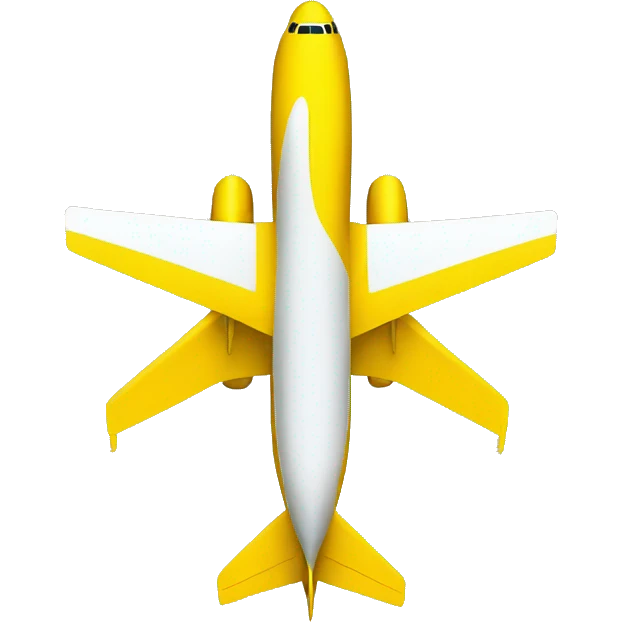yellow airplane emoji