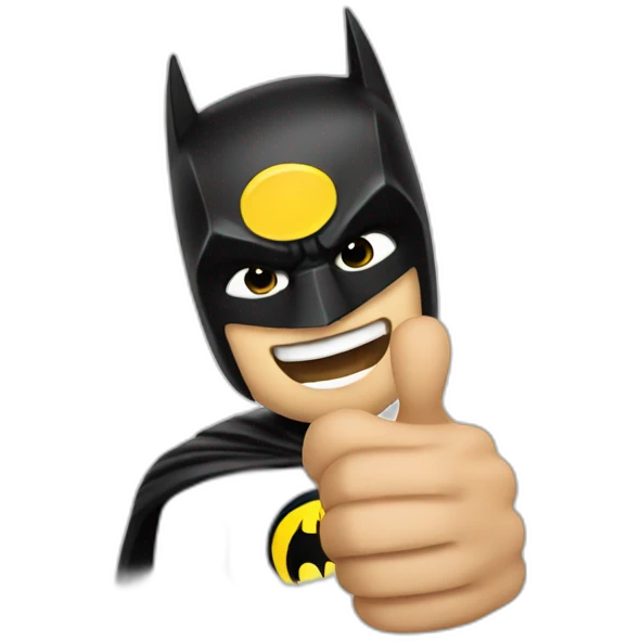 Batman thumbs up emoji
