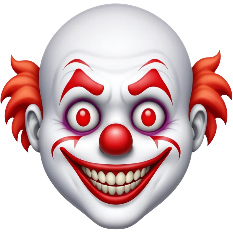 creepy clown emoji