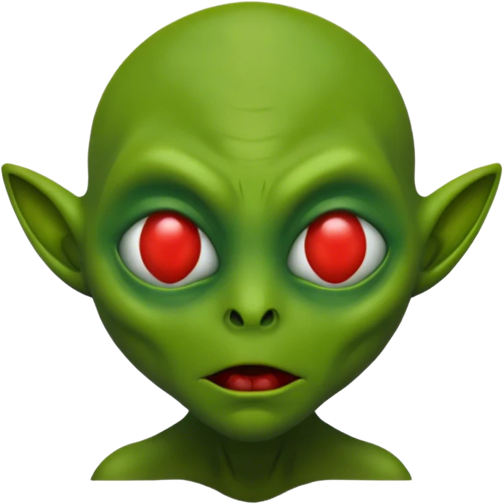 Drunk alien  emoji
