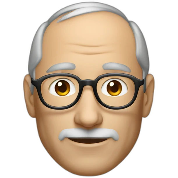Steve jobs wearing a vision pro emoji