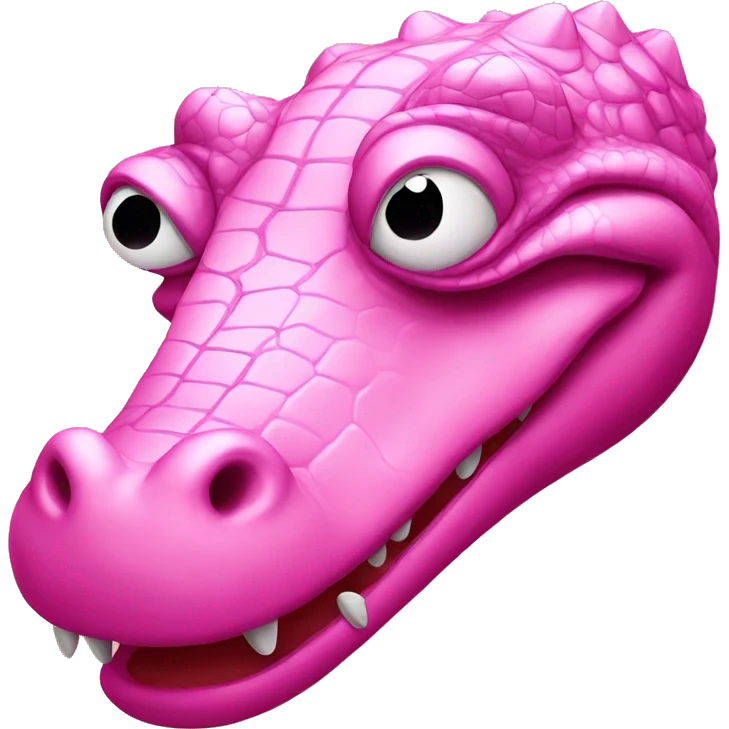 Pink crocodile Berlin emoji