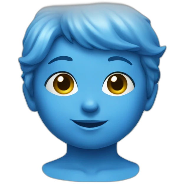 Child blue potty emoji