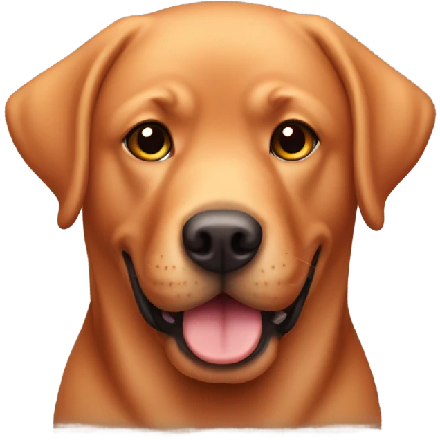 Chubby red lab emoji