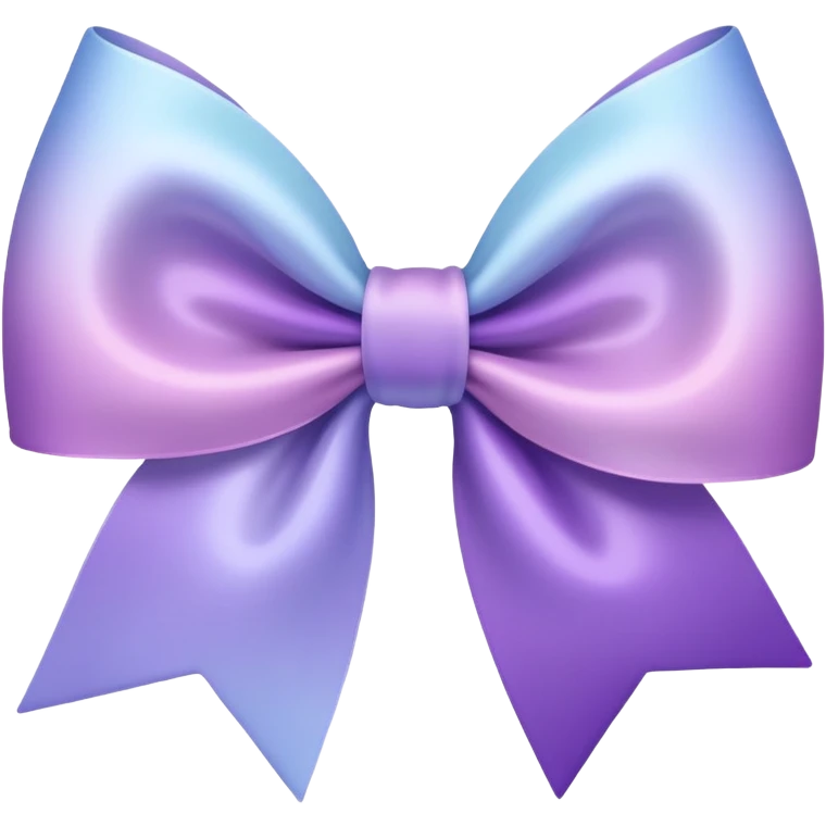 pastel Violet gradient bow emoji