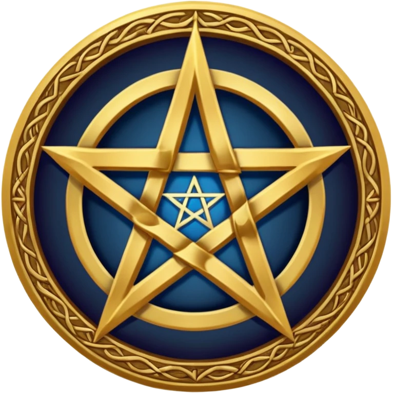 Wiccan pentagram emoji