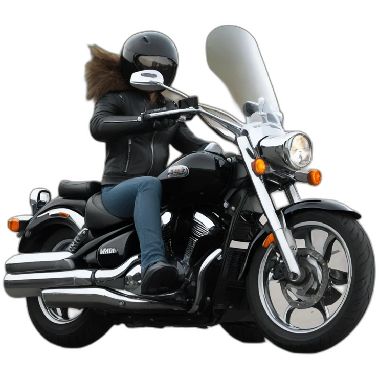 Yamaha xvs black emoji