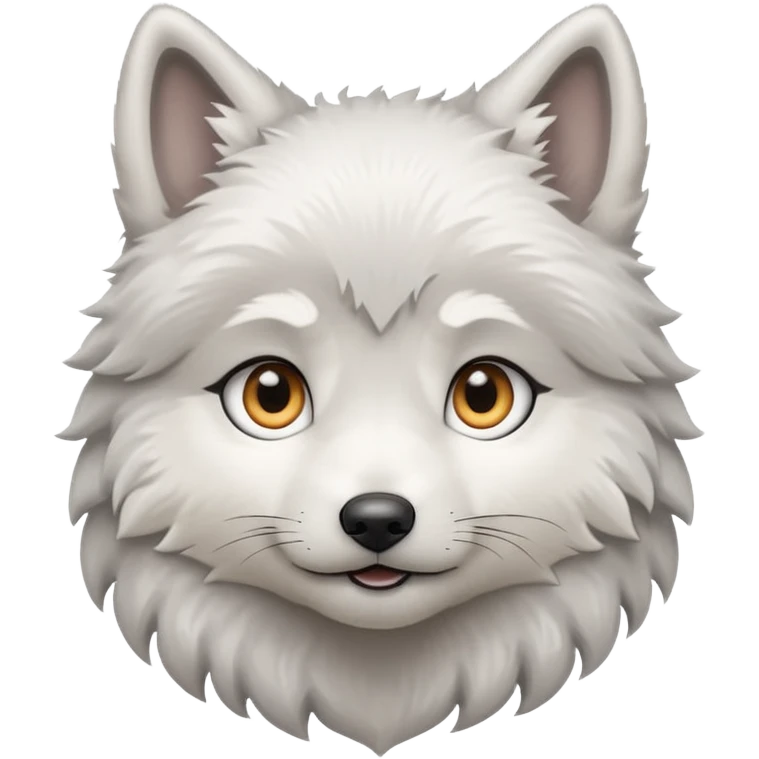 white wolf puppy emoji