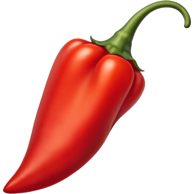 pointy red pepper emoji