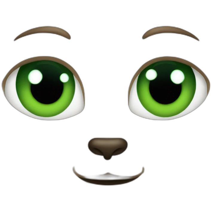 black-cat-green-eyes-small-ears emoji