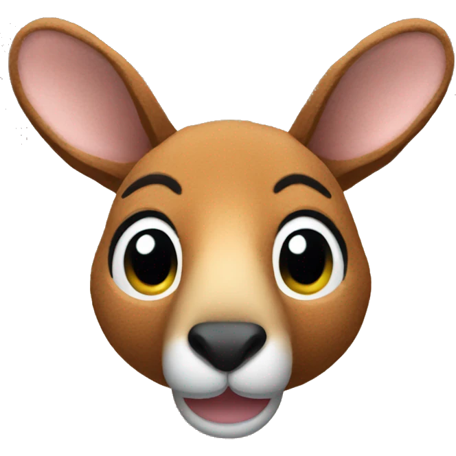 Kangaroo stuffed animal emoji