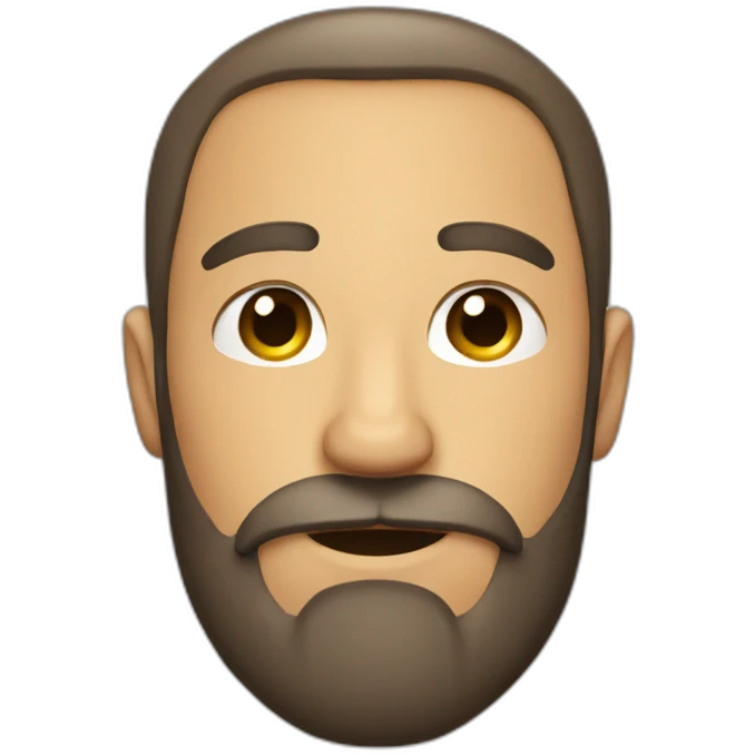 handsome bearded men emoji