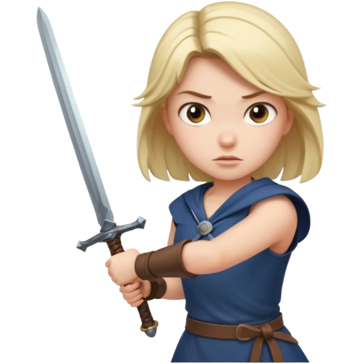 girl with sword emoji