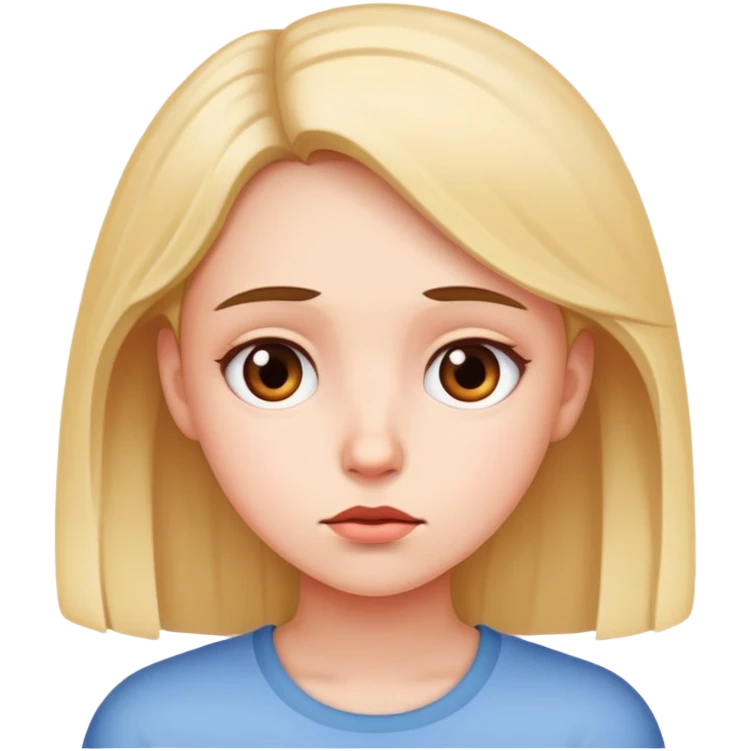 A girl questioning herself emoji
