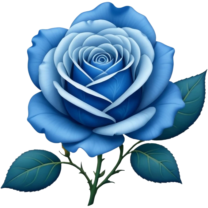Blue rose emoji