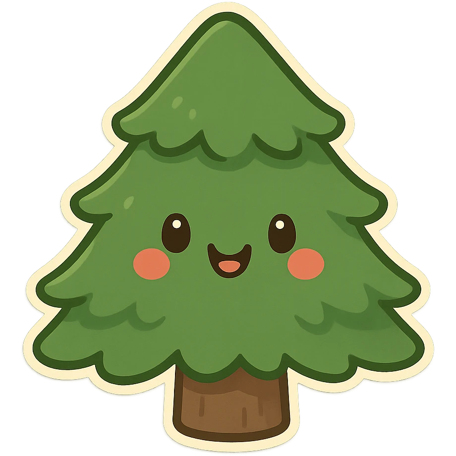 一只可爱的小松树 emoji