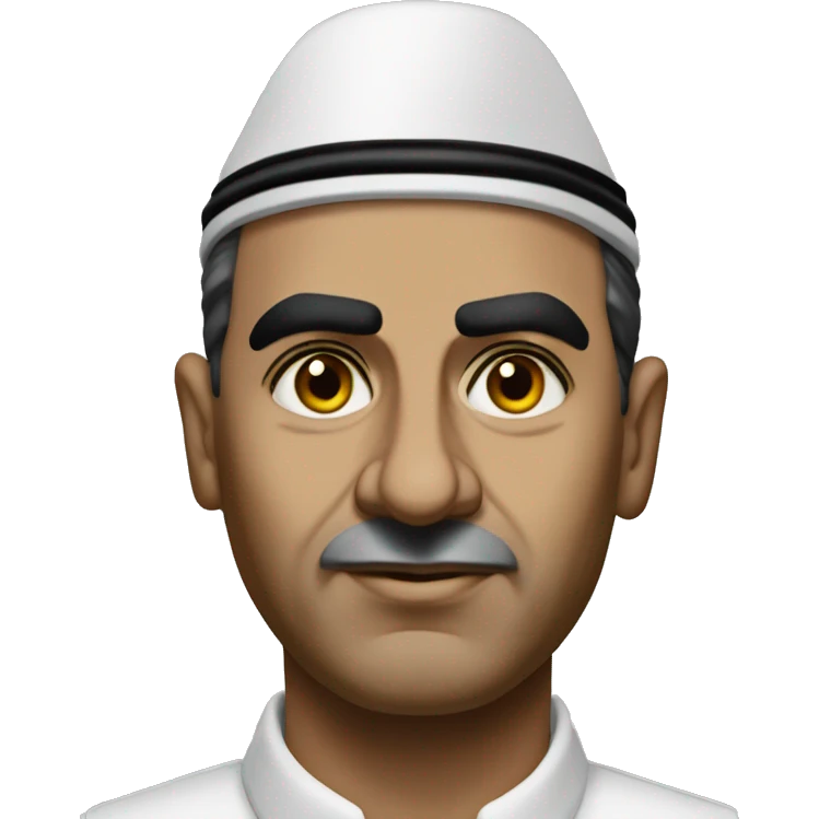 photorealistic serious Gamal Nasser emoji