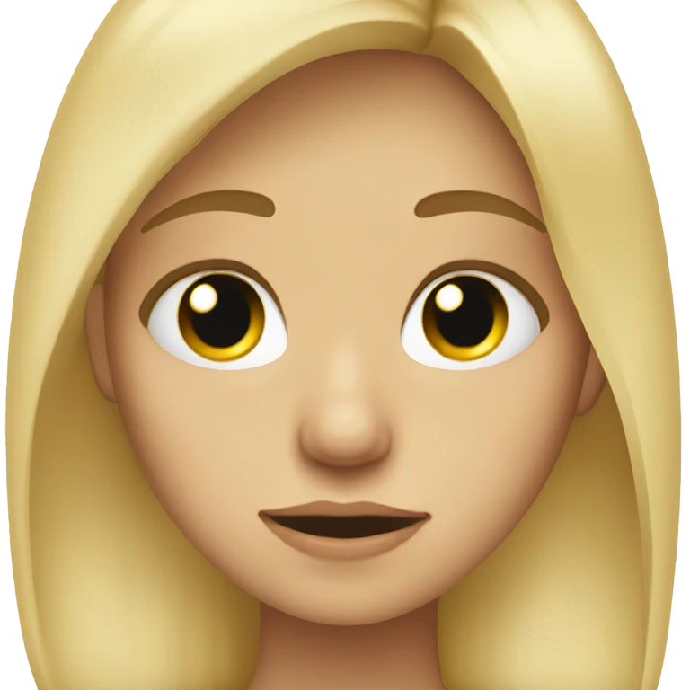 Blond girl which is crying emoji