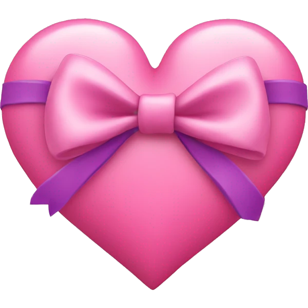 Heart with bow emoji