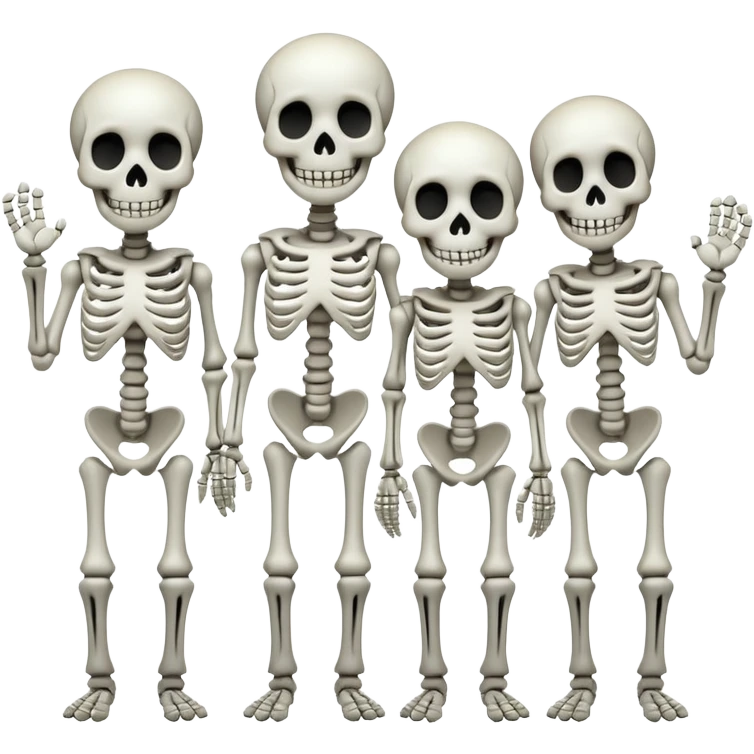 spooky scary skeletons  emoji
