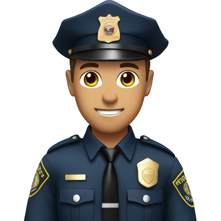 Cop with deer emoji