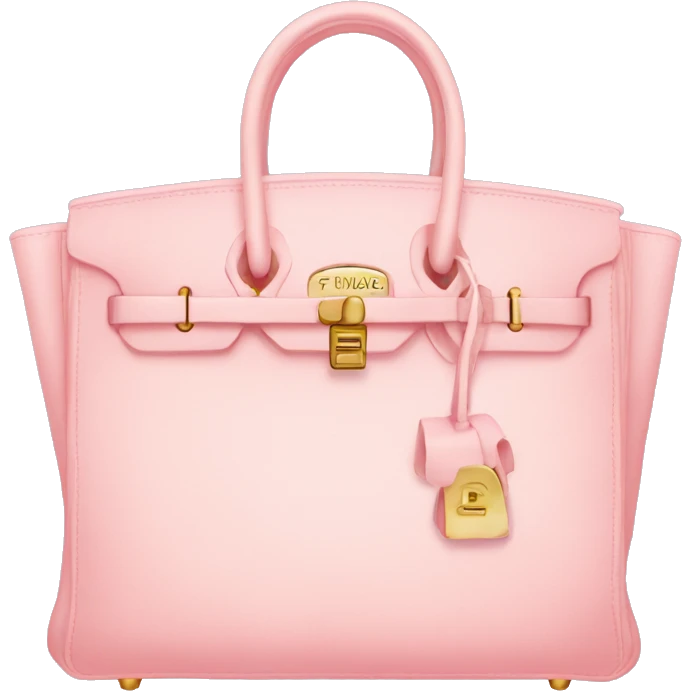 Light pink birkin bag  emoji