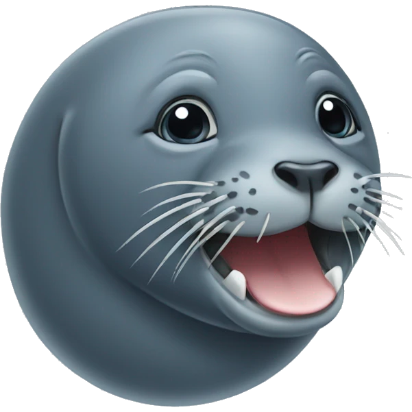 Seal with elephant trunk emoji