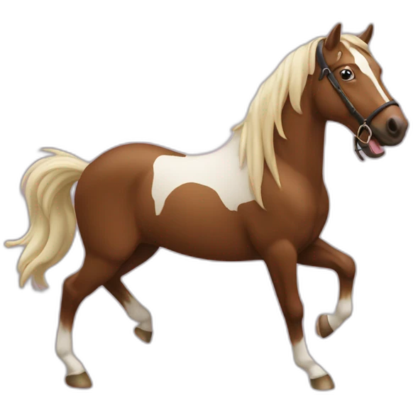 Cheval qui saute emoji