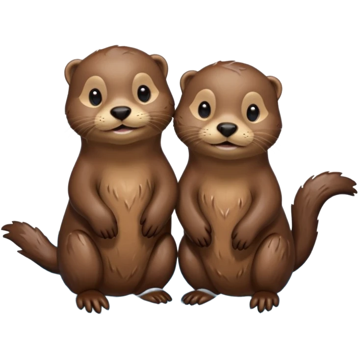 Two otters emoji