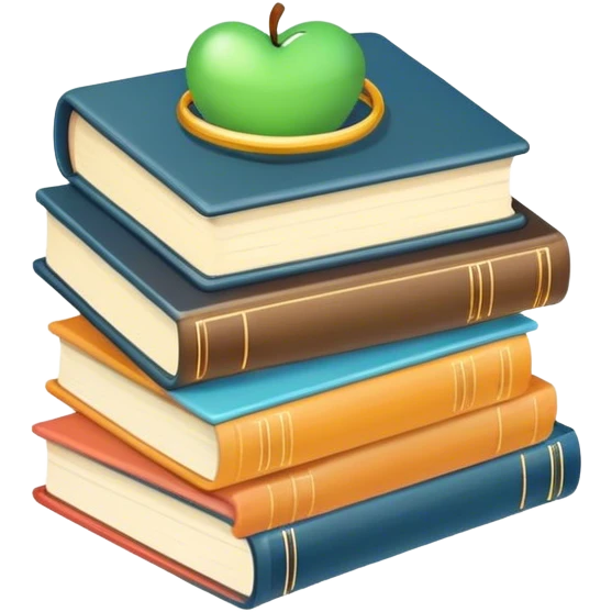 Cute books emoji