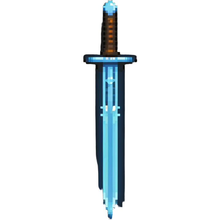 magical glowing sword with energy blade emoji