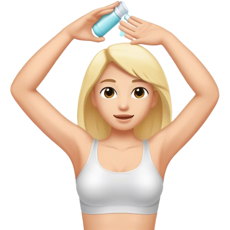 applying deodorant armpit emoji