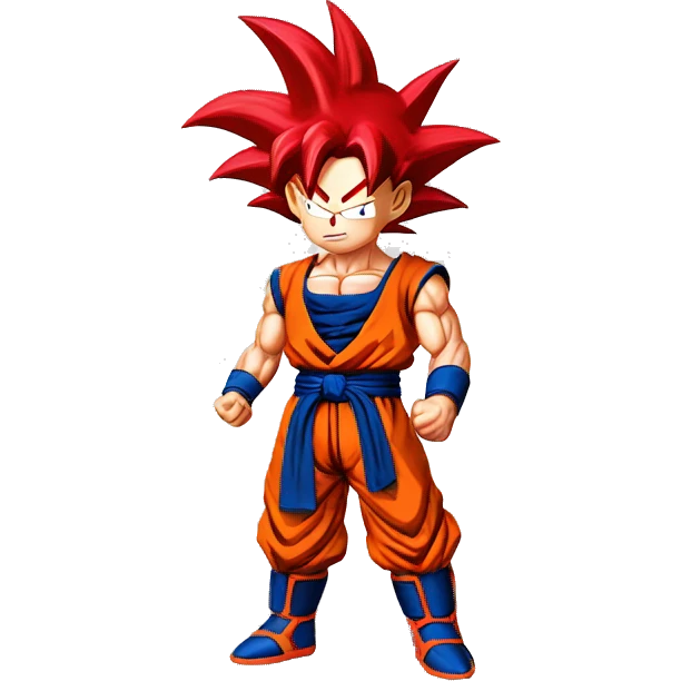 Goku Super Saiyan red emoji