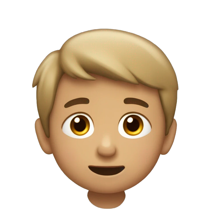 Niño moreno abrazando a osito  emoji