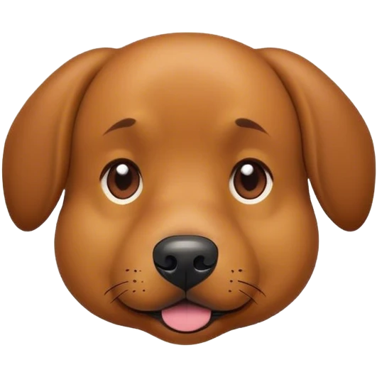 dog orange emoji