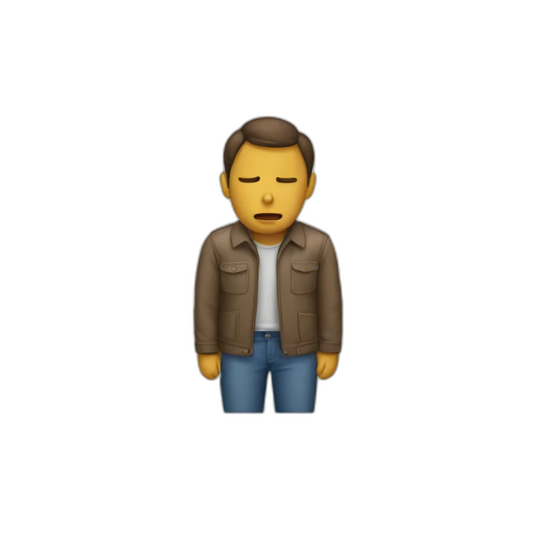 Homme qui pleure emoji