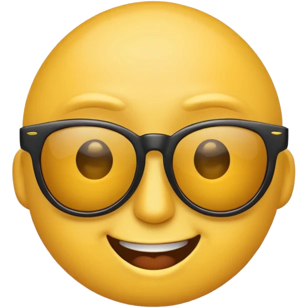 Emoji pulling down sunglasses while raising an eyebrow  emoji
