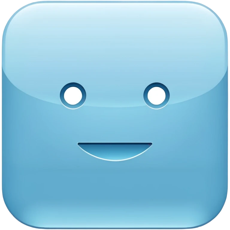 Banck account pale blue, icon emoji