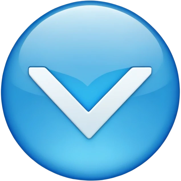 A verification blue tick emoji
