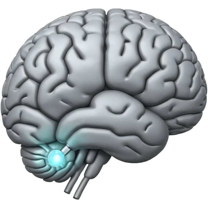 an new idea and a brain emoji