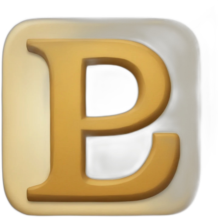 Letter P concatenate with letter D emoji